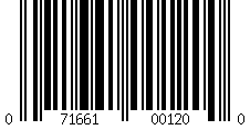 Barcode for Fruit Of The Earth, 100 % Aloe Vera Gel, 12 oz
