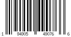 Barcode: UPC-12  194905490766