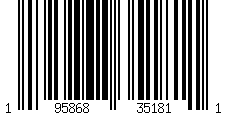 Code-barres: UPC-12  195868351811