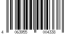Barcode für Duschkabine/ Duschabtrennung Dusbad Vital 2 Drehtür an Festteil links + Duschwand rechts (Kombination) links 1075mm rechts 750mm