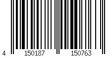 Barcode für PARAM Watte gefaltet gelegt