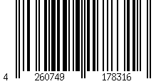 Barcode für Komplettset WoodoMykonos 25 x 145 mm, anthrazit, 2,4 m, Fläche: 18 m²