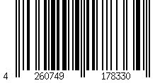 Barcode für Komplettset WoodoMykonos 25 x 145 mm, anthrazit, 2,4 m, Fläche: 20 m²