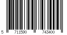 Barcode für Tischset L 37x44 cm Curve Bull black