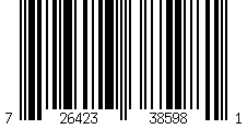 Codice a barre: UPC-12  726423385981
