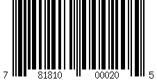 Barcode for 1/2" x 2.00" Galvanized Steel Hex Bolt