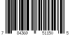 Barcode: UPC-12  784369511505