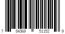 Barcode: UPC-12  784369511529