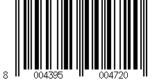 Barcode: EAN-13  8004395004720