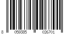 Barcode: EAN-13  8059385026701