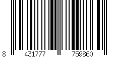 Barcode für Damenperlen Xenox Charm_u Silberfarben (1 Cm)