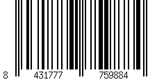 Barcode für Damenperlen Xenox Charm_x Silberfarben (1 Cm)
