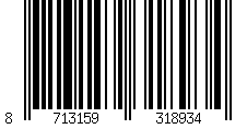 Barcode für Terran 15 cm Lineal aus 100 % recyceltem Kunststoff, schwarz