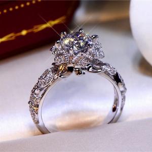 Profitez de 55 de réduction  Bague de fiançailles vintage florale 510