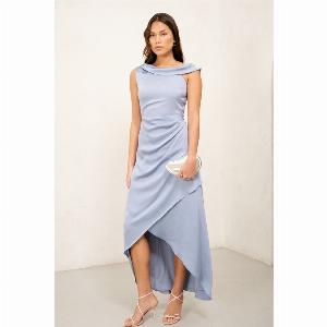 TFNC Serra Maxi Dress in Dusty Blue originally 75 now 30 with 60 discount