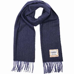 Enjoy a 19 Discount Heritage Navy Herringbone Wool Scarf