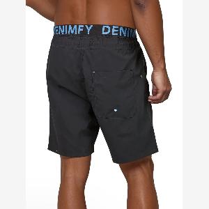 DENIMFY Herren Badeshorts Lang mit Doppelbund DFNeo