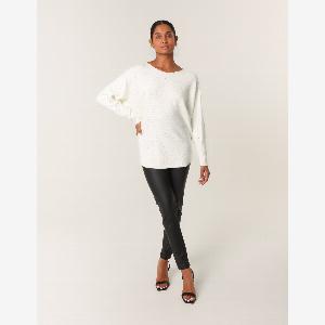 50 Discount on Ivory Jumper with Silver Rhinestones  Sizes ML