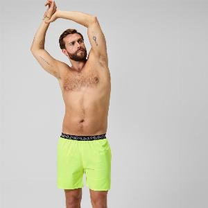 Mens HyperBoom Band 16 Swim Shorts Yellow