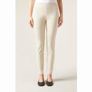Calzedonia Leggings en denim skinny taille haute Femme Blanc Taille XS