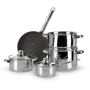 Set di pentole 8 pezzi in acciaio e alluminio Grand Family ora 5160