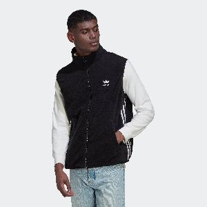 Adidas Classics 3Stripes Fleece Vest  Black