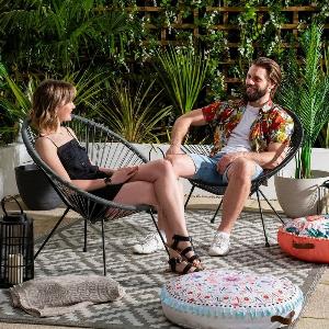 Croft Rattan Garden Cocoon Chair Now 2499 Was 3999 Save 38