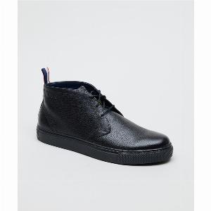 Enjoy a 42 Discount on Black Milled Leather Parka Boots