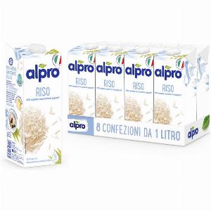 ALPRO CLASSICO Gusto Riso 100 Vegetale  Alproshopit 8 confezioni x 1 Litro