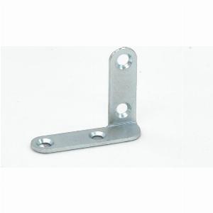 Piastra angolare sinistra in ferro zincato grigio L 40 x H 32 X Sp 1 mm