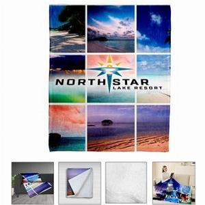Get 10 discount on custom CORDOVA Sherpa blankets measuring 88 x 104 full color