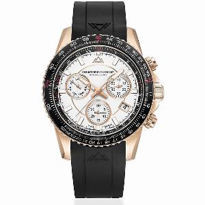 Mens Christophe Duchamp Velocitie V2 White Chronograph Swiss Watch