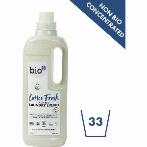 Bio D Concentrated NonBio Laundry Liquid Cotton Fresh 1L 33 Washes