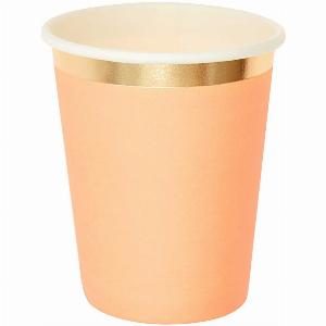 Pappbecher apricotgold 250ml 10 Stück