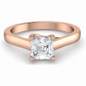 18K Rose Gold MOH Engagement Ring with 051 Carat Diamond Now 181070