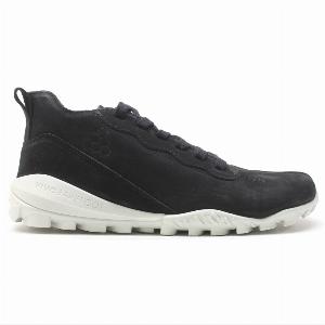 Vivobarefoot Novus Wild Hide Leather Womens MidHigh Sneakers   Colour Obsidian