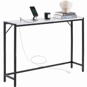 Risparmia l11 su tavolo consolle in marmo con presa elettrica e supporto triangolare