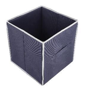 Set of 6 Cube Collapsible Organizer Size 28x27x27 cm  Navy