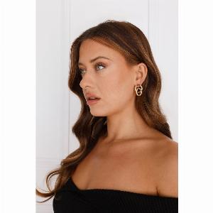 Chic Glint Earrings Gold