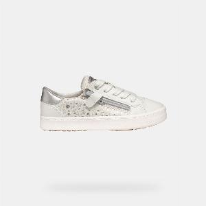 GEOX Schuhe Kilwi Mädchen Offwhitesilber
