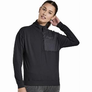 Chemise noire Saucony Sunday 14 Zip Femme Taille L à 2975