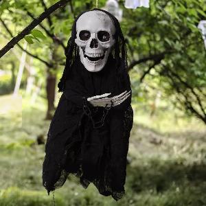 Get 29 Discount on Halloween SoundActivated Glowing Hanging Skeleton