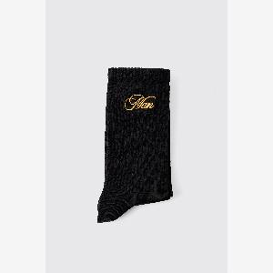 50 Rabatt auf Herren schwarze gerippte Sportsocken mit ManDesign Größe 58