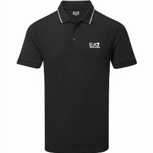 Get 40 Off Emporio Armani Core Pique Golf Polo Shirt in Black