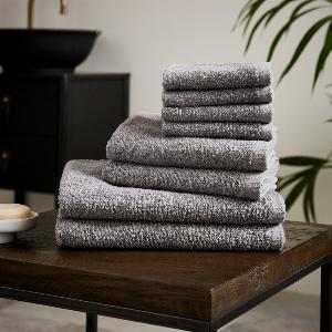 Enjoy 59 Discount on Catherine Lansfield Eight Grey Quick Dry Towels