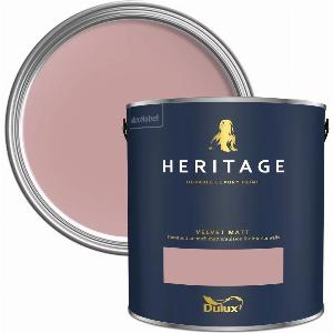 Dulux Heritage Velvet Matt Paint 1L DH Blossom High Quality Matt Emulsion Paint