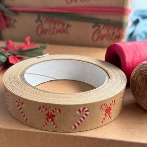 Colourful Festive Biodegradable Paper Tape 24mm x 50m