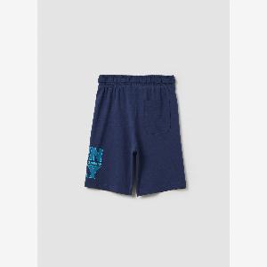 OVS Pantaloni Corti Blu per Bambini in Cotone Taglia 78 4