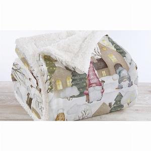 Coperta VermontSherpa  Plaid  Lunecomete