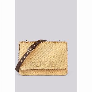 Borsa in Raphia con Scritta ora a 9030  invece di 129  30